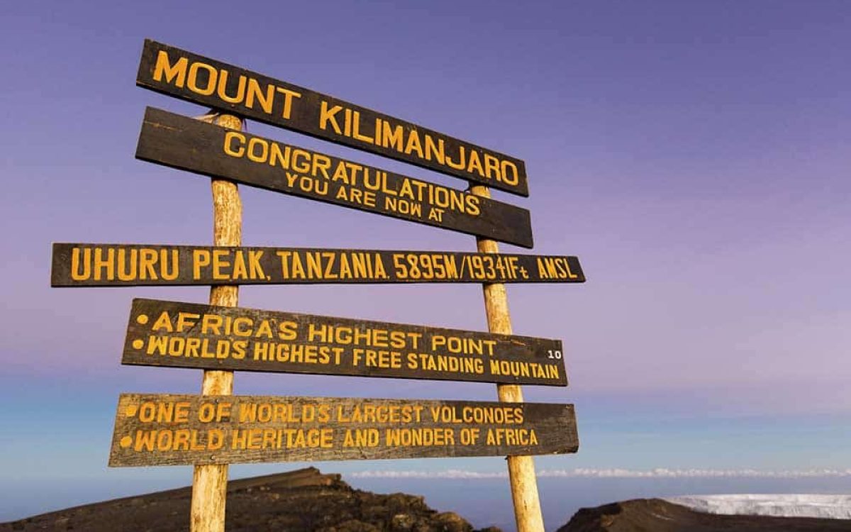 51358018 – uhuru peak highest summit on mount kilimanjaro in tanzania, africa. 51358018 - uhuru peak highest summit on mount kilimanjaro in tanzania, africa.